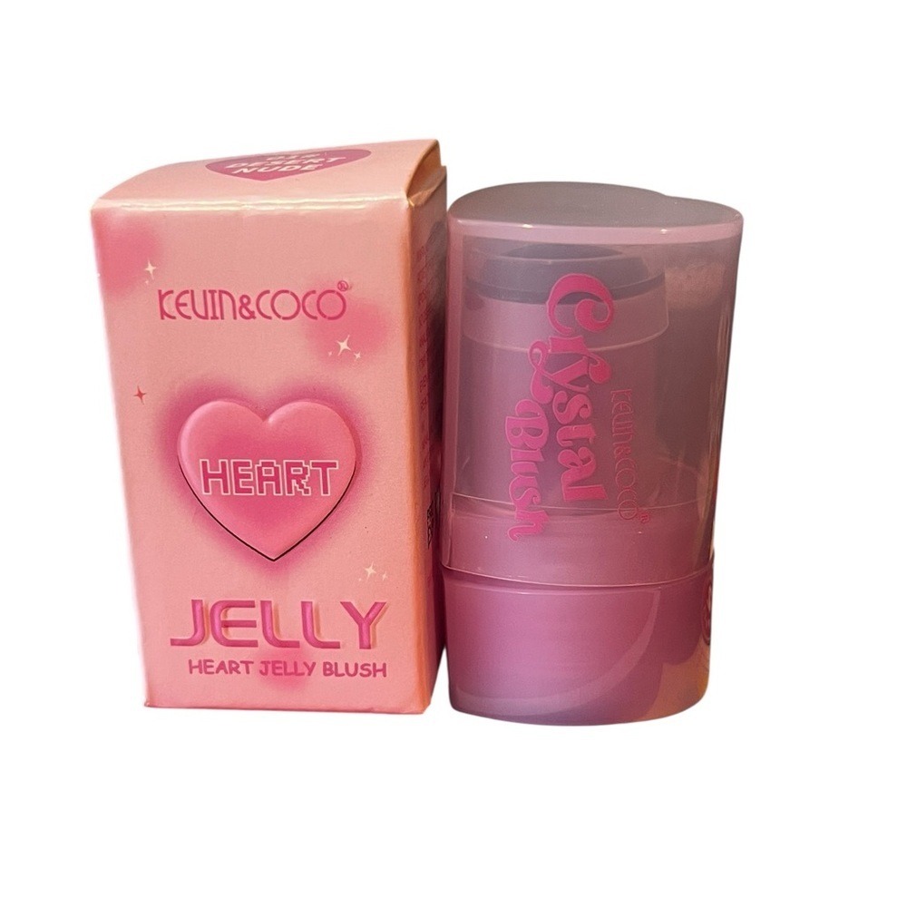 NIB KEVIN&COCO Heart Jelly Blush #1 Desert Nude New!